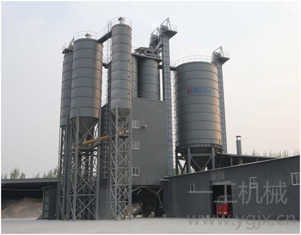 頂置分級儲存砂倉塔樓式干粉砂漿生產(chǎn)線